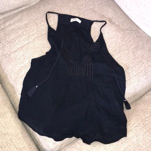 Navy hollister flowy tank